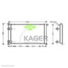 KAGER 31-2664 Radiator, engine cooling